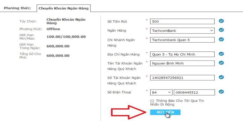 Hướng dẫn rút tiền Hi88 an toàn và nhanh chóng
